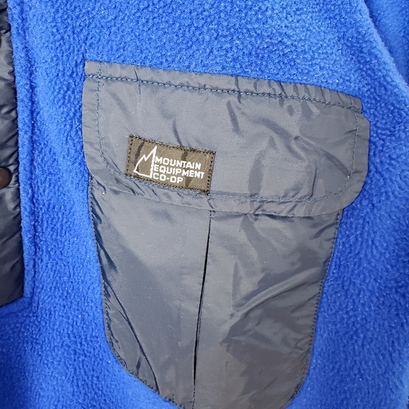 Vintage MEC Snap Button Polartech Fleece Deep Blue - Picture 4 of 9